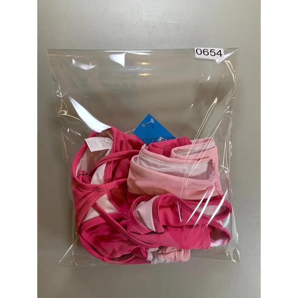 NWT Cupshe Pink Colorblock Sporty Bikini with High Rise Bottoms - Picture 9 of 9